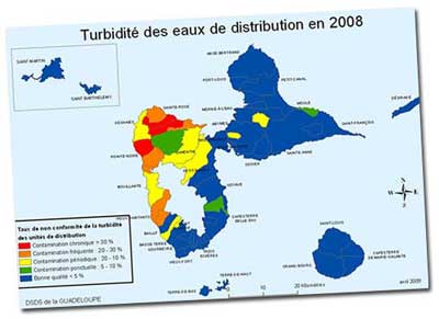 Turbidite eau Guadeloupe